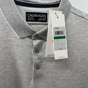 Calvin Klein Light Gray Polo Shirt
